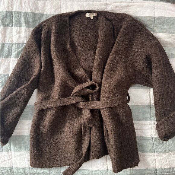 First Rite Felted Sweater Coat Walnut - Picture 3 of 5